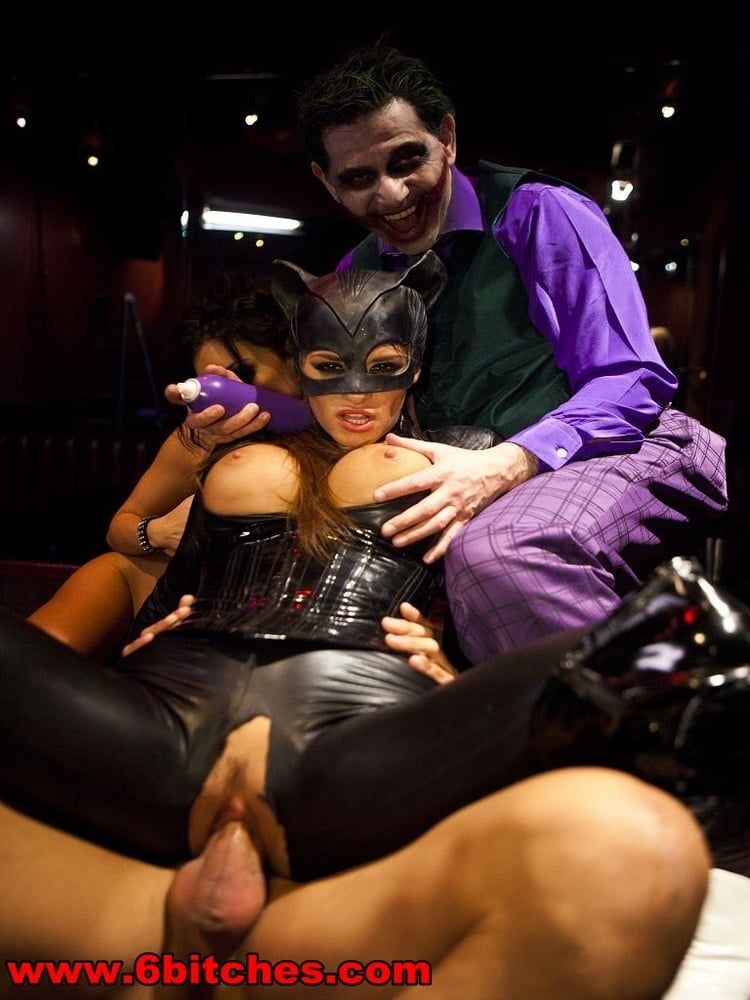 Joker and Catwoman organize big sex orgy with 2 men and 5 wo #28