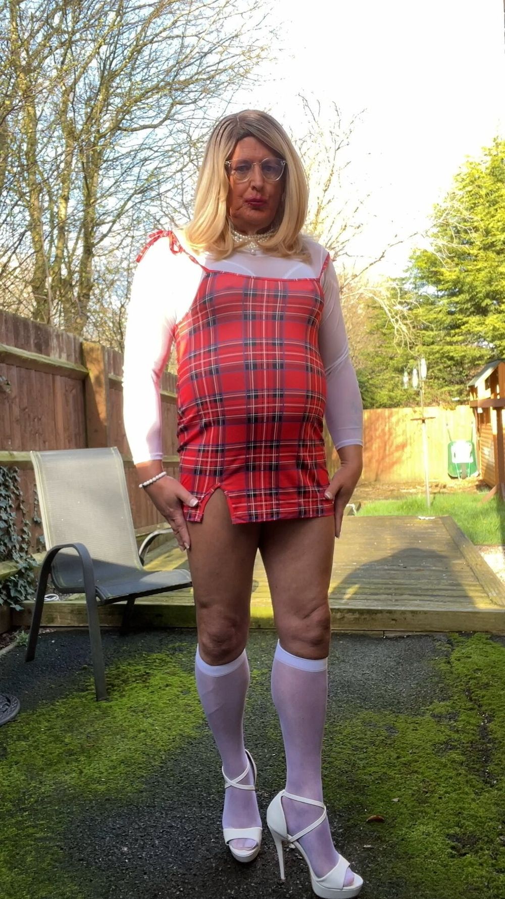 Amateur crossdresser Kellycd2022 pissing my panties  #44