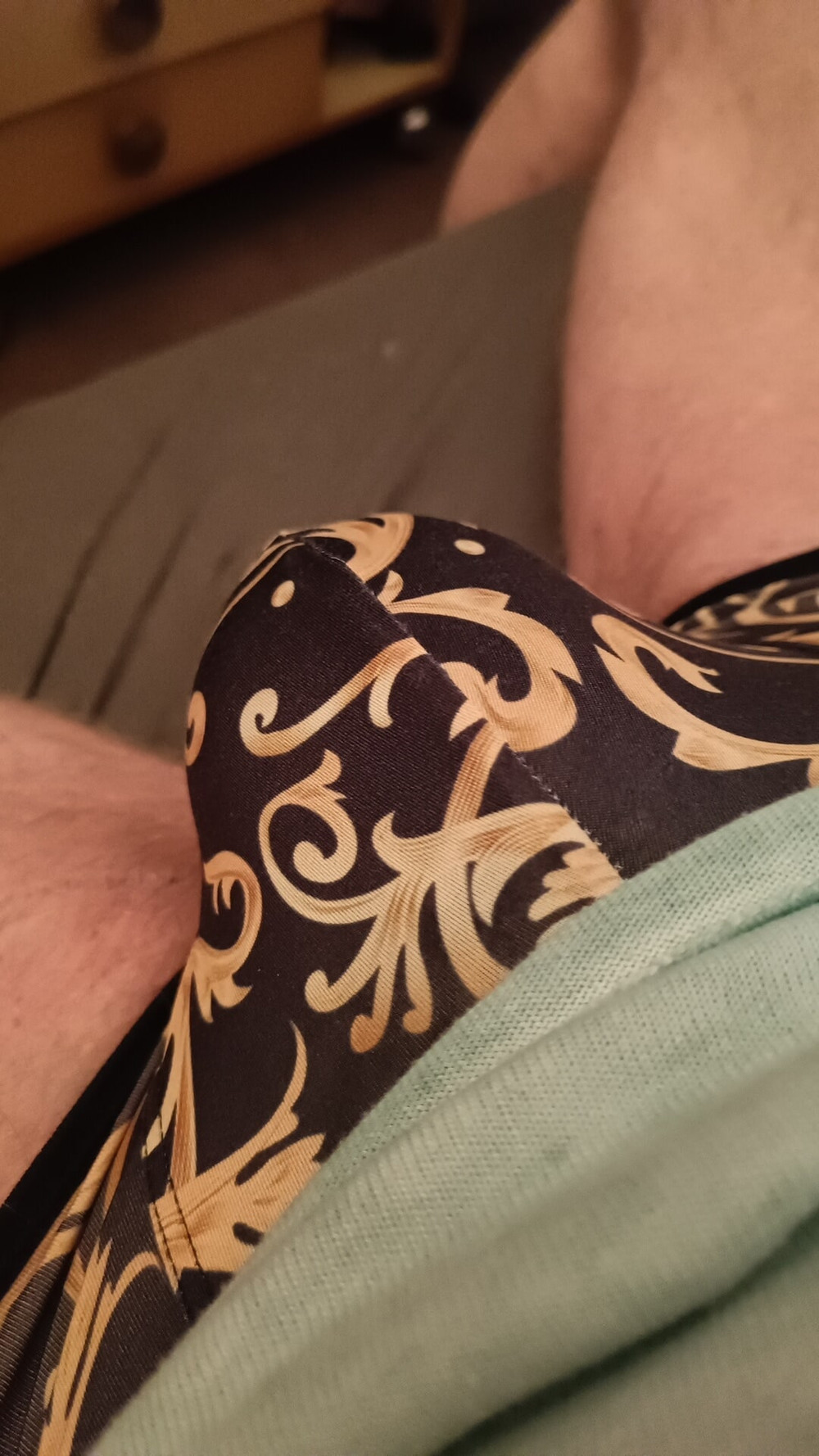 Showing off my horny bulging jeans #47