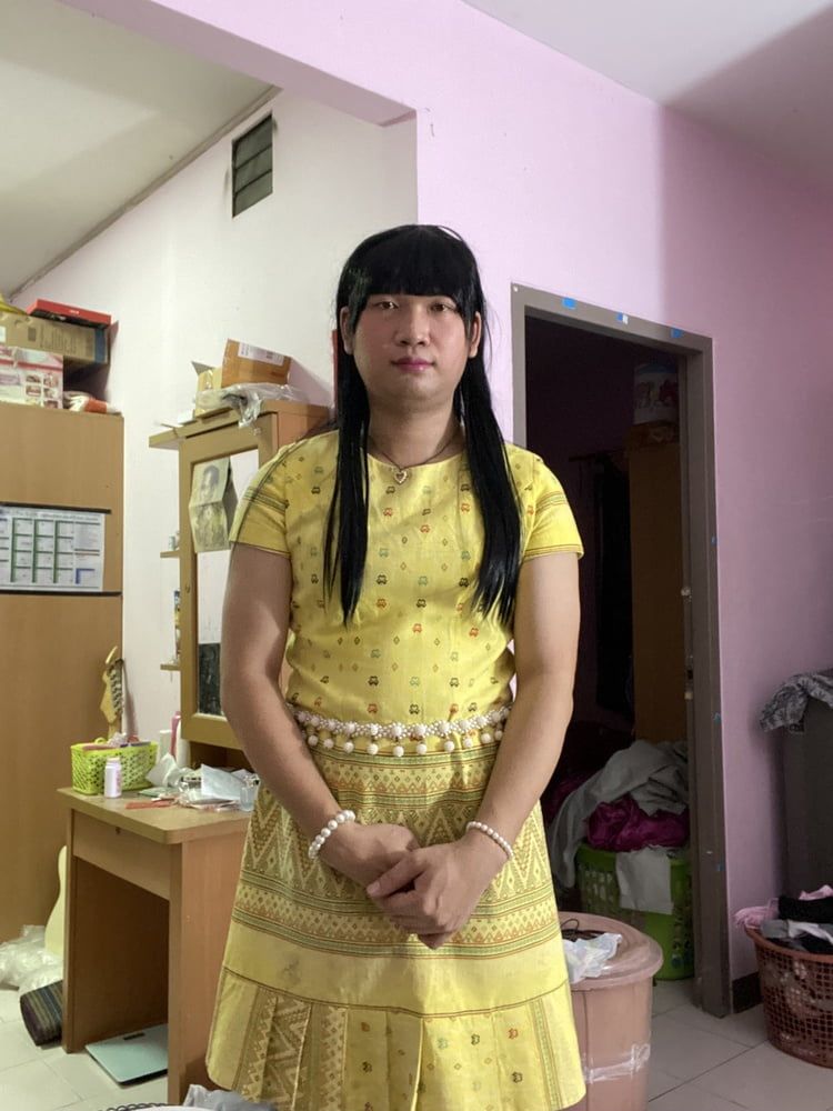 Thai dress yellow #10