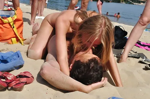 Nude beach sex fun