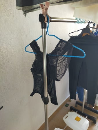 Selfie with a big ass women lace panties size XL.