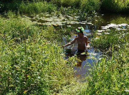 nude in lazy river         