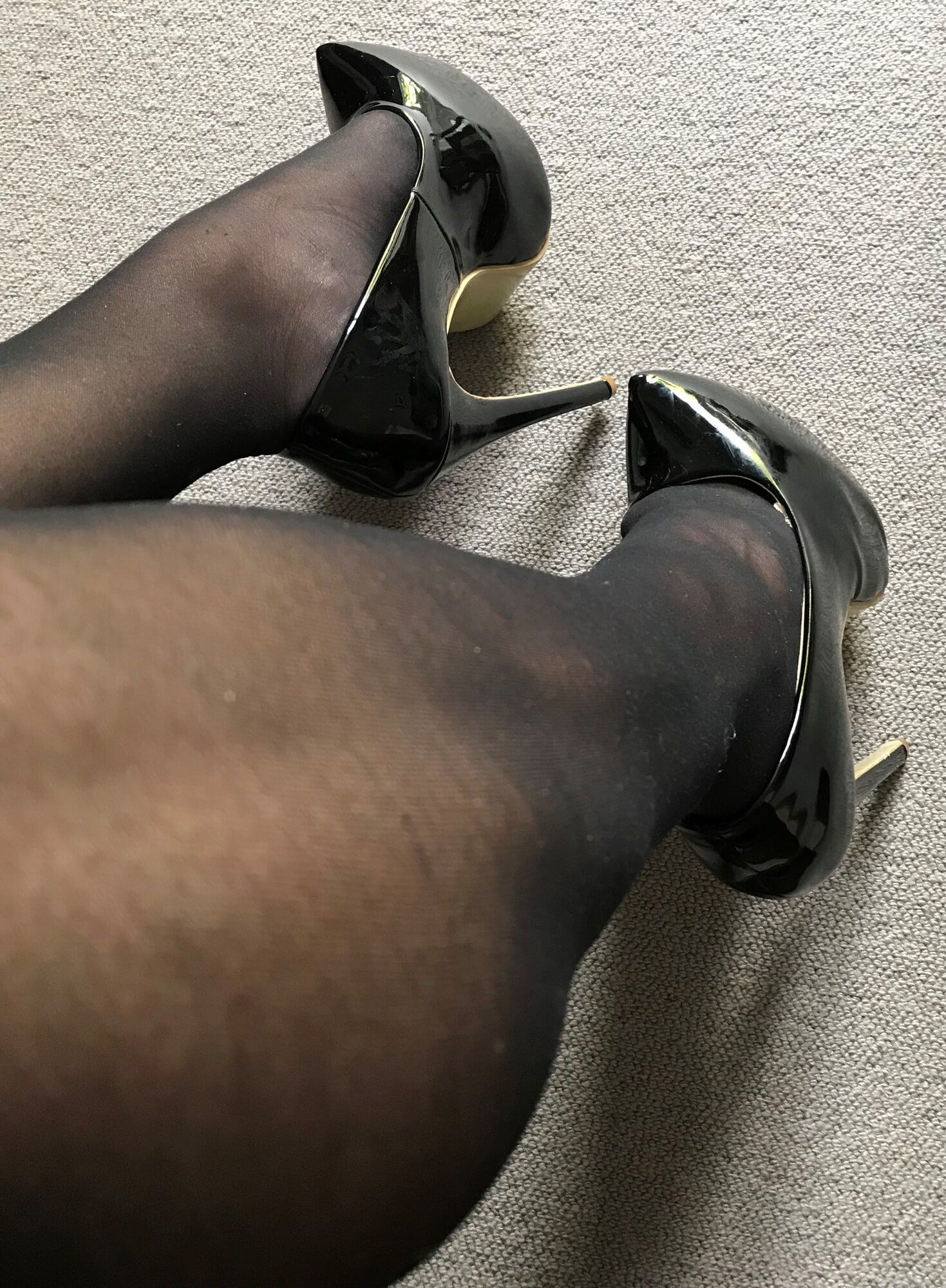 black tights & heels close-up (2) #8