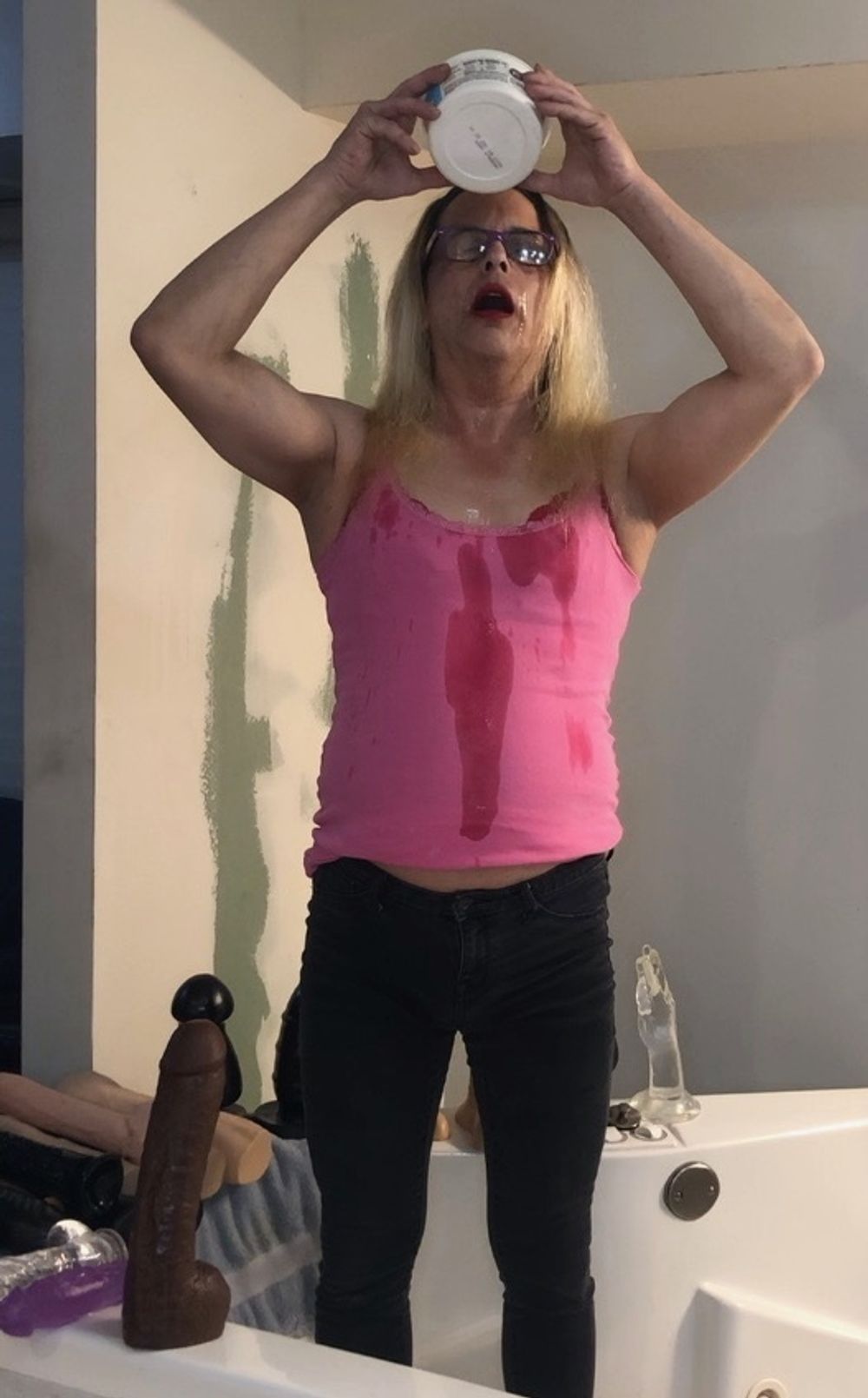 Sissy Slut Ashley Jolene Getting Soaked with Piss #15