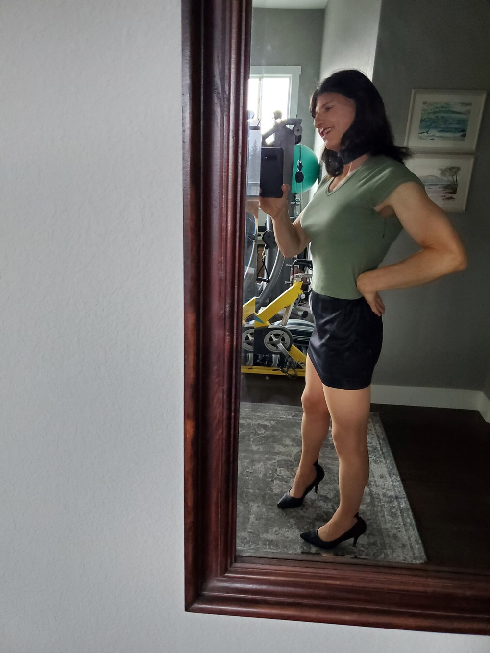 Black mini skirt #3
