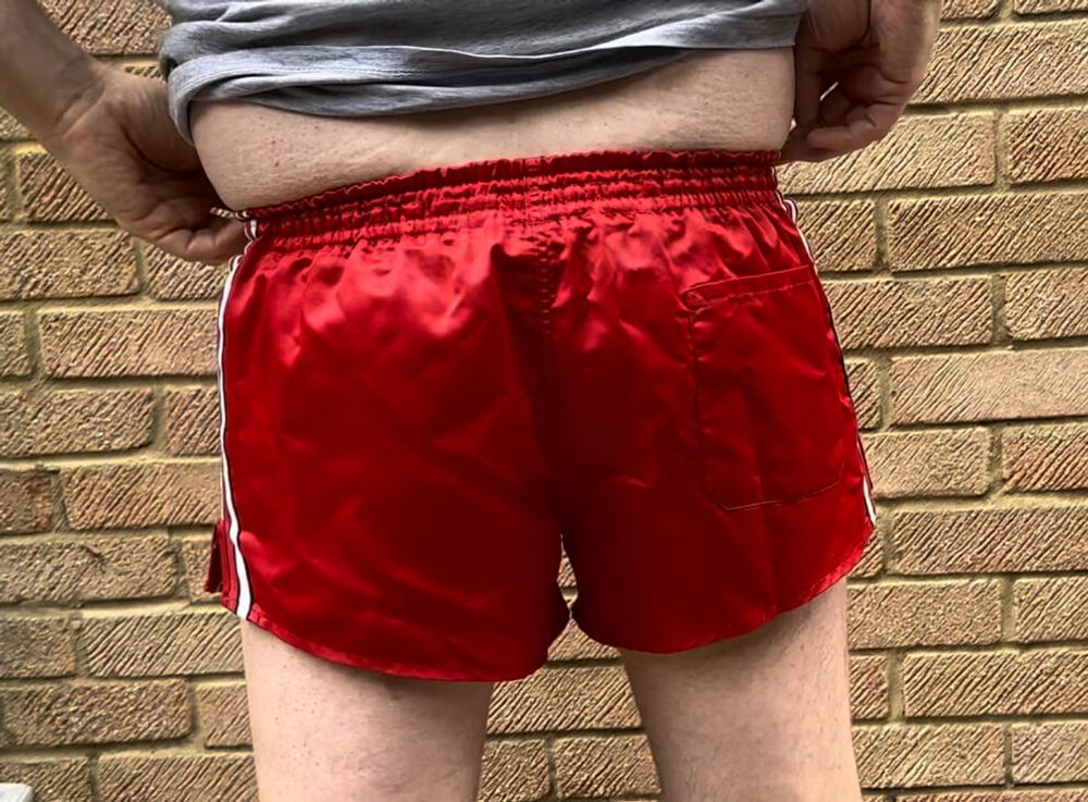 Using my Vintage adidas nylon shorts for the last time #2