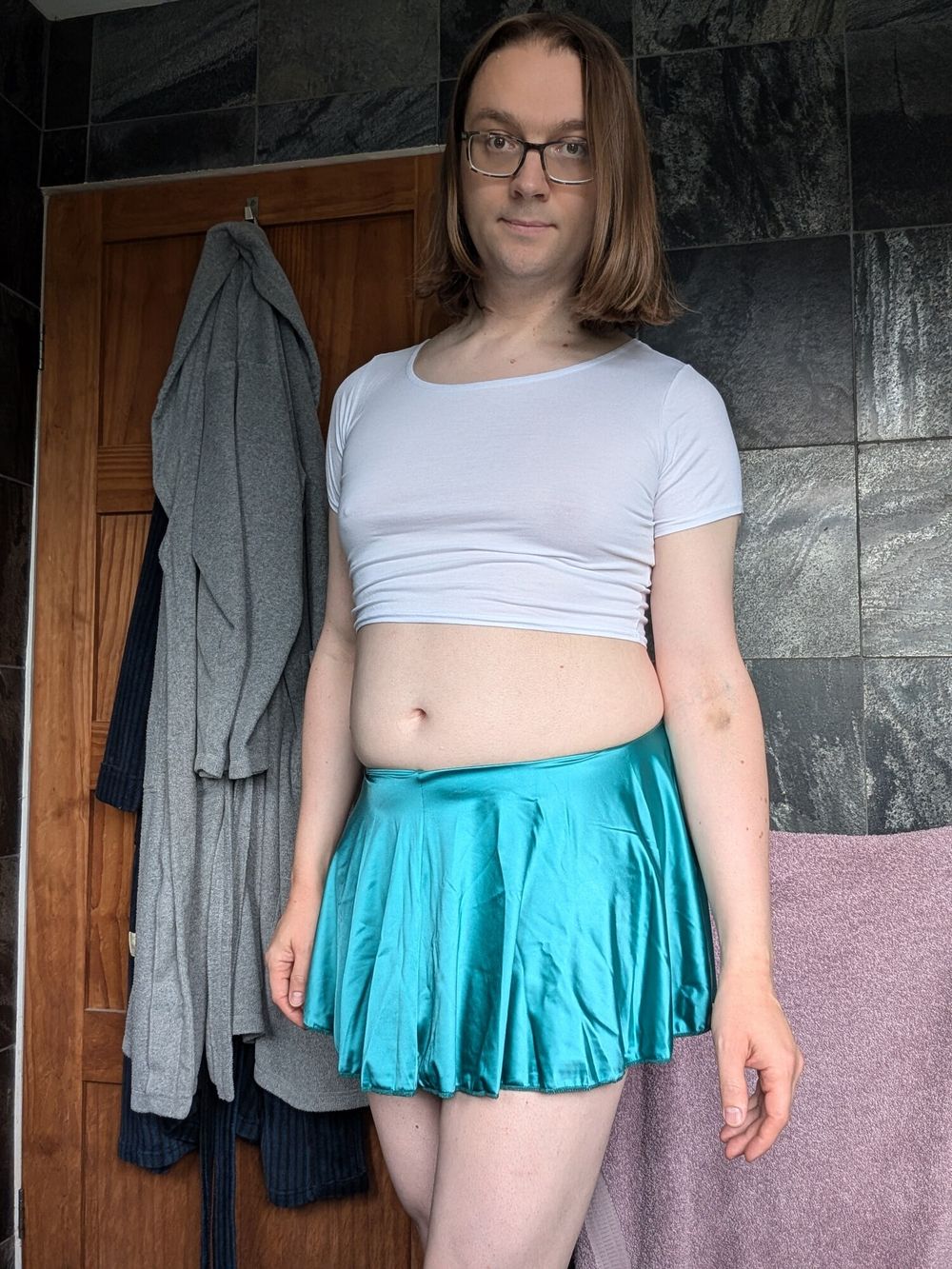 Sissy Crossdresser In Crop Top and Skirt #2