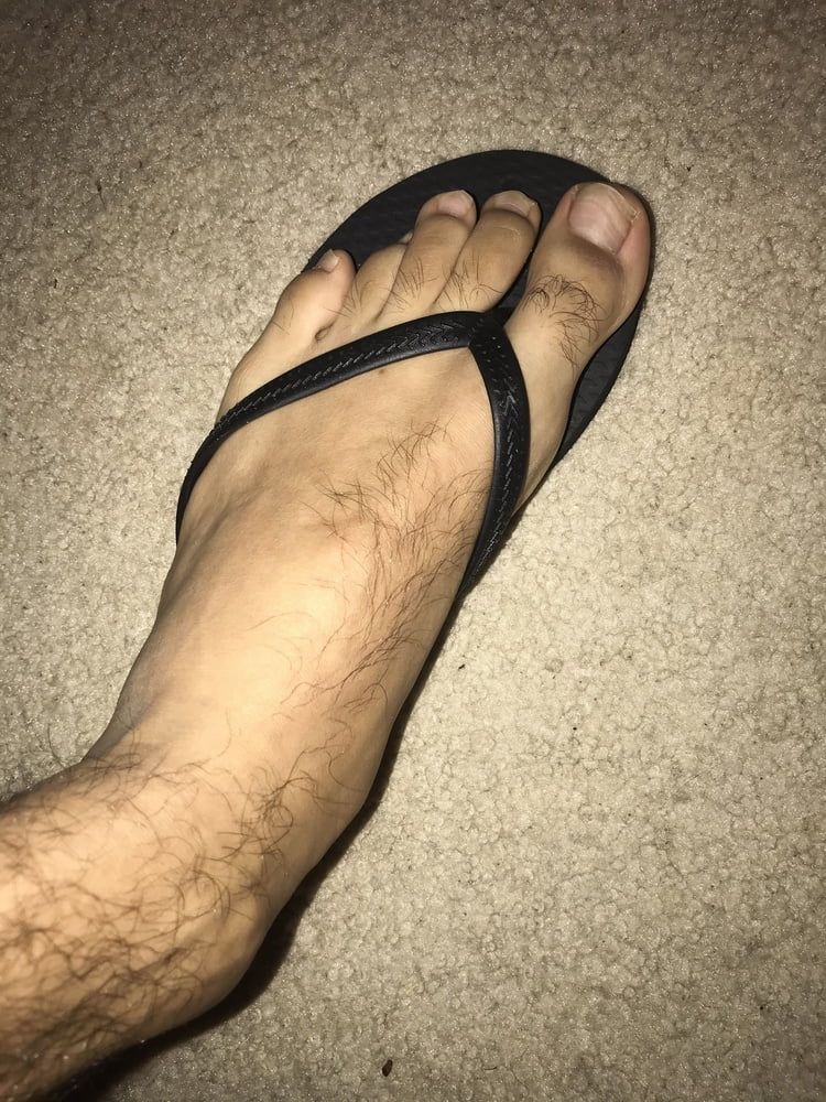 Hairy Male Feet in Sandals #2