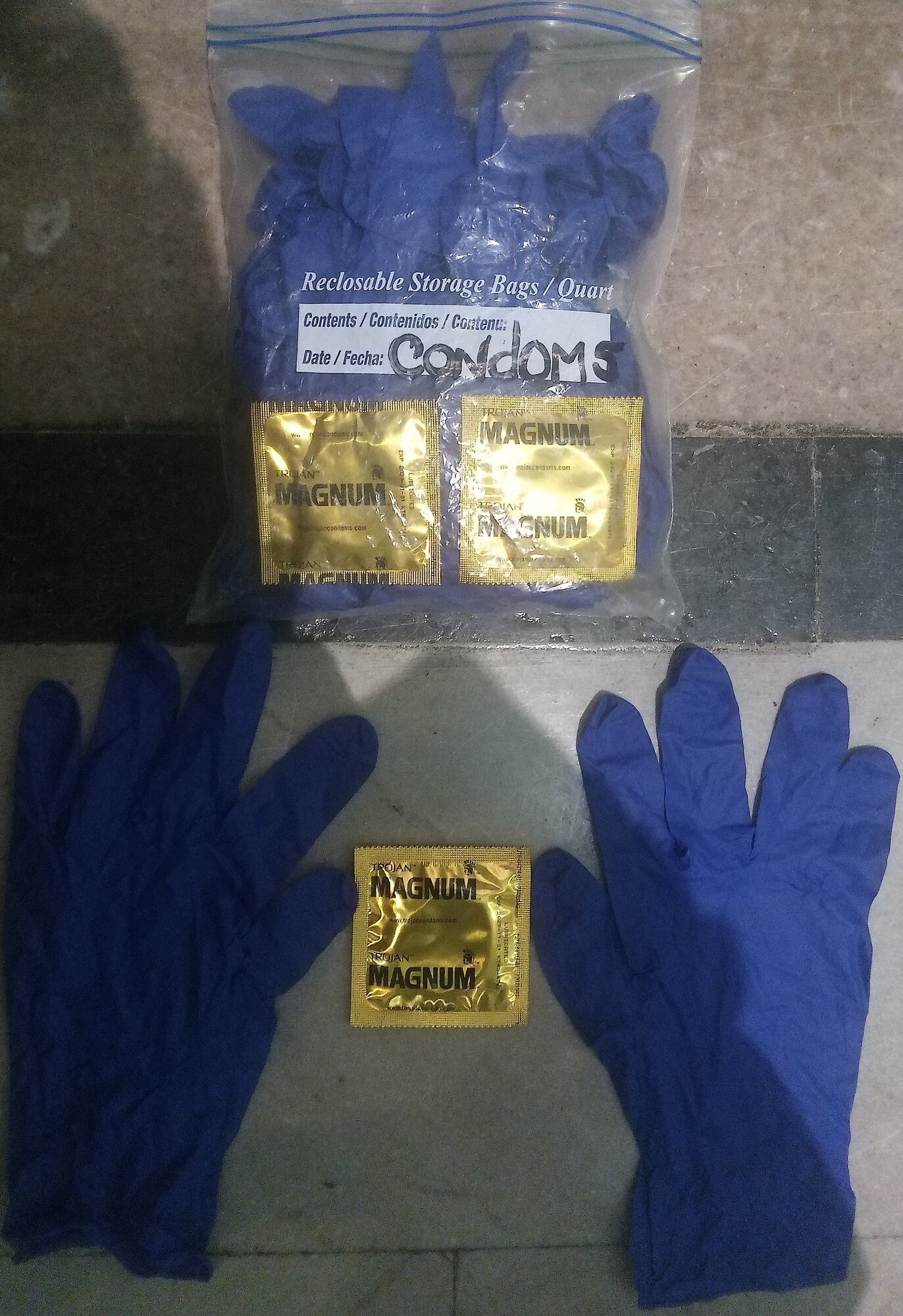 Ricky Christopher Commander's Hands And Dick Condoms