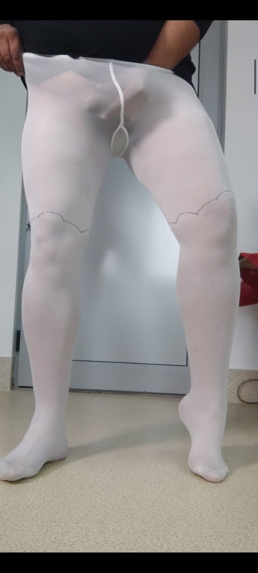 White pantyhose for teen is so sexy #35
