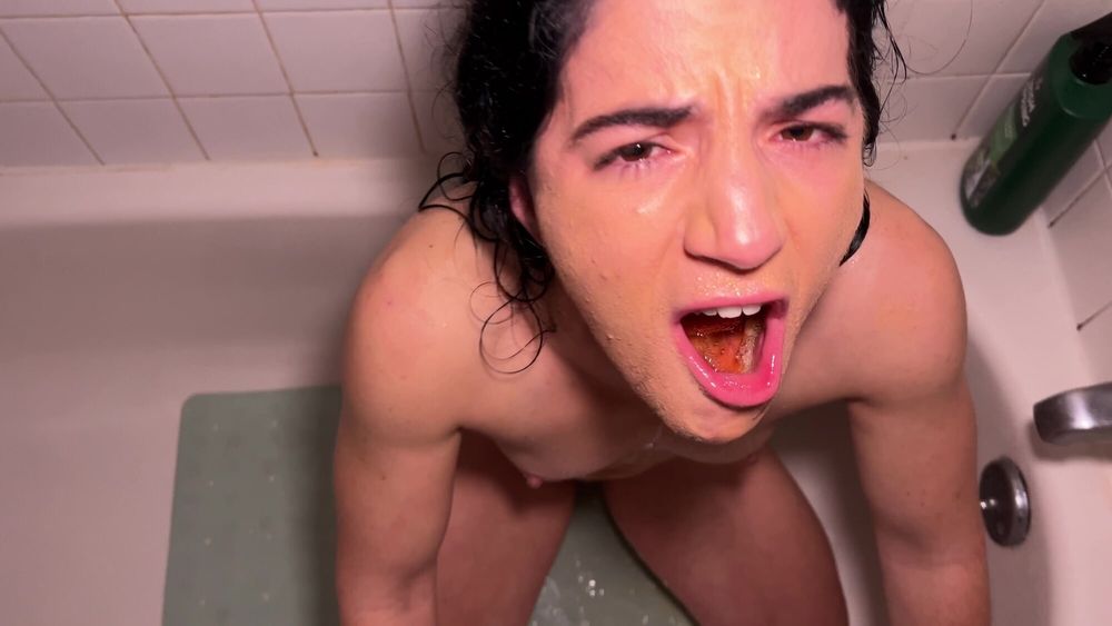 Swallowing Piss and Cum in the Shower - Vanessa Cliff #11