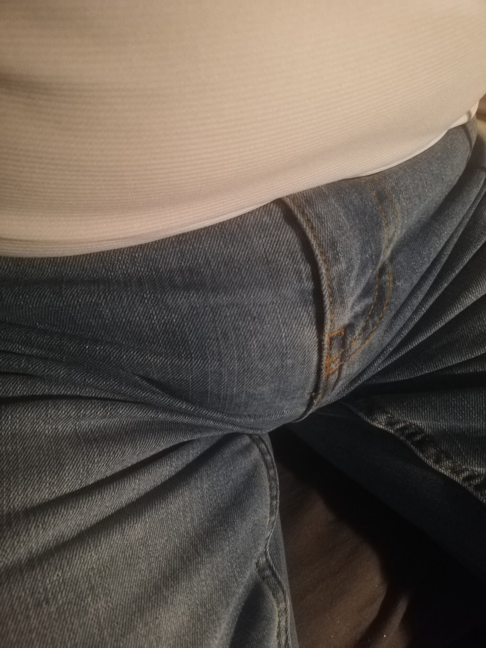 Showing off my horny bulging jeans #34