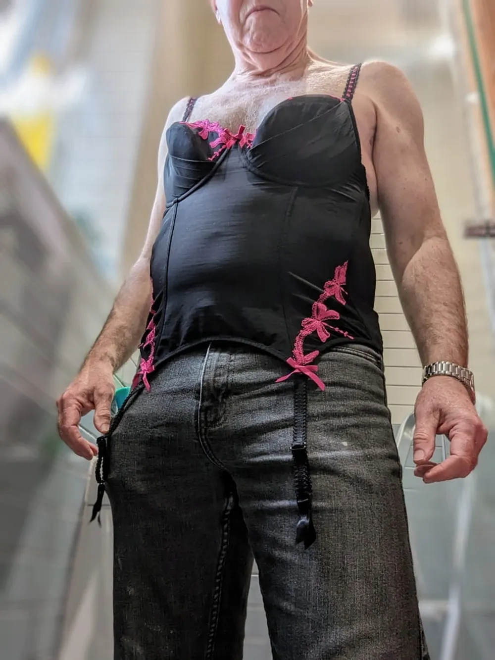 Pink and black basque  #6