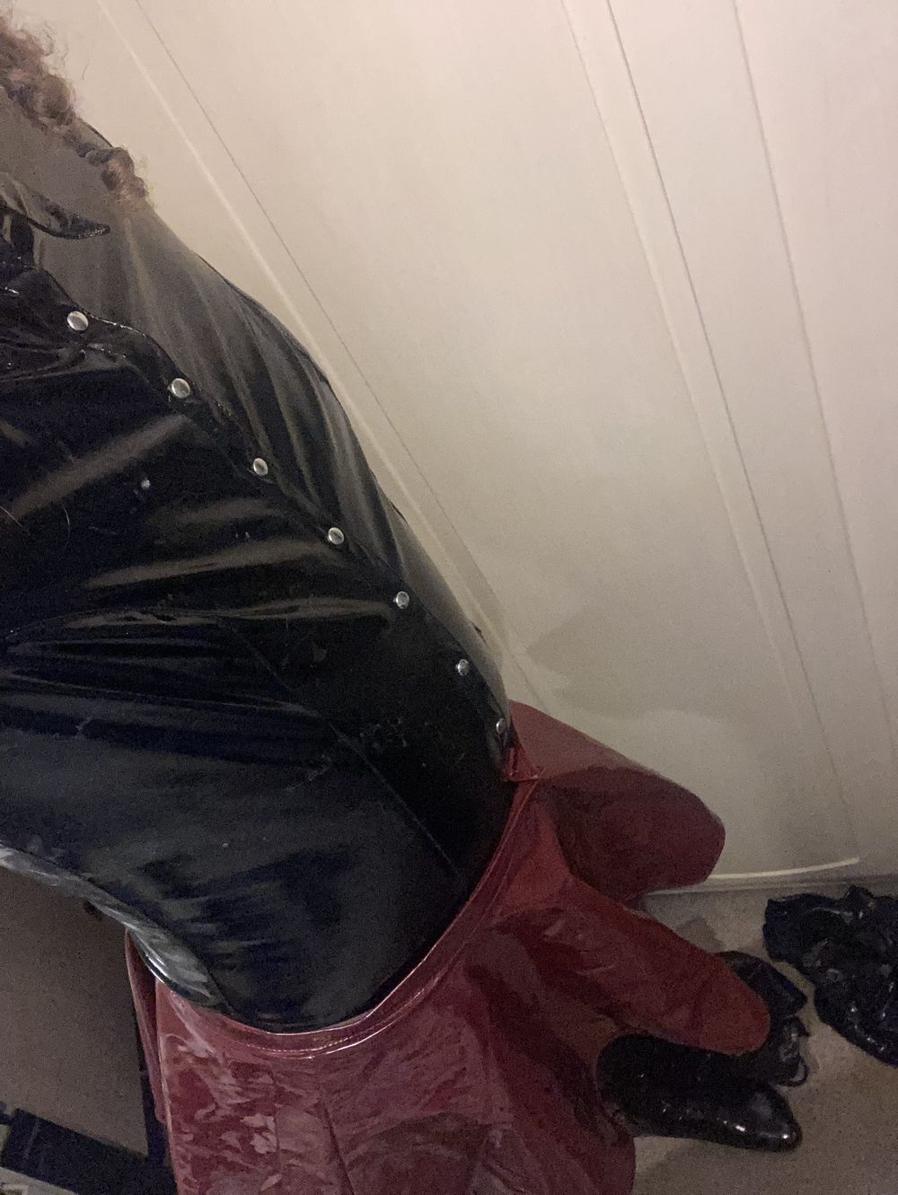 Sissy&#039;s First PVC Outfit #5