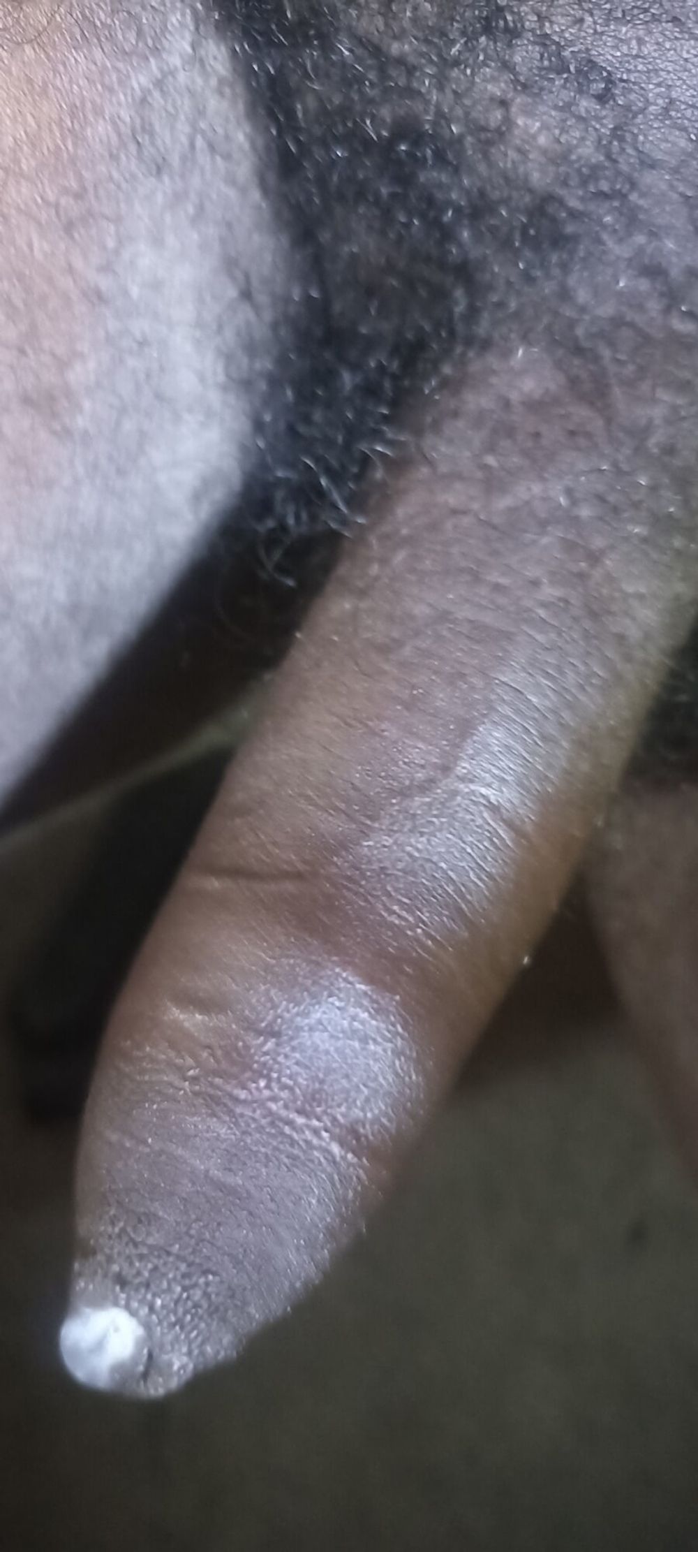 Uncut, black, foreskin cock #19