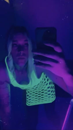 blacklight minidress babe         