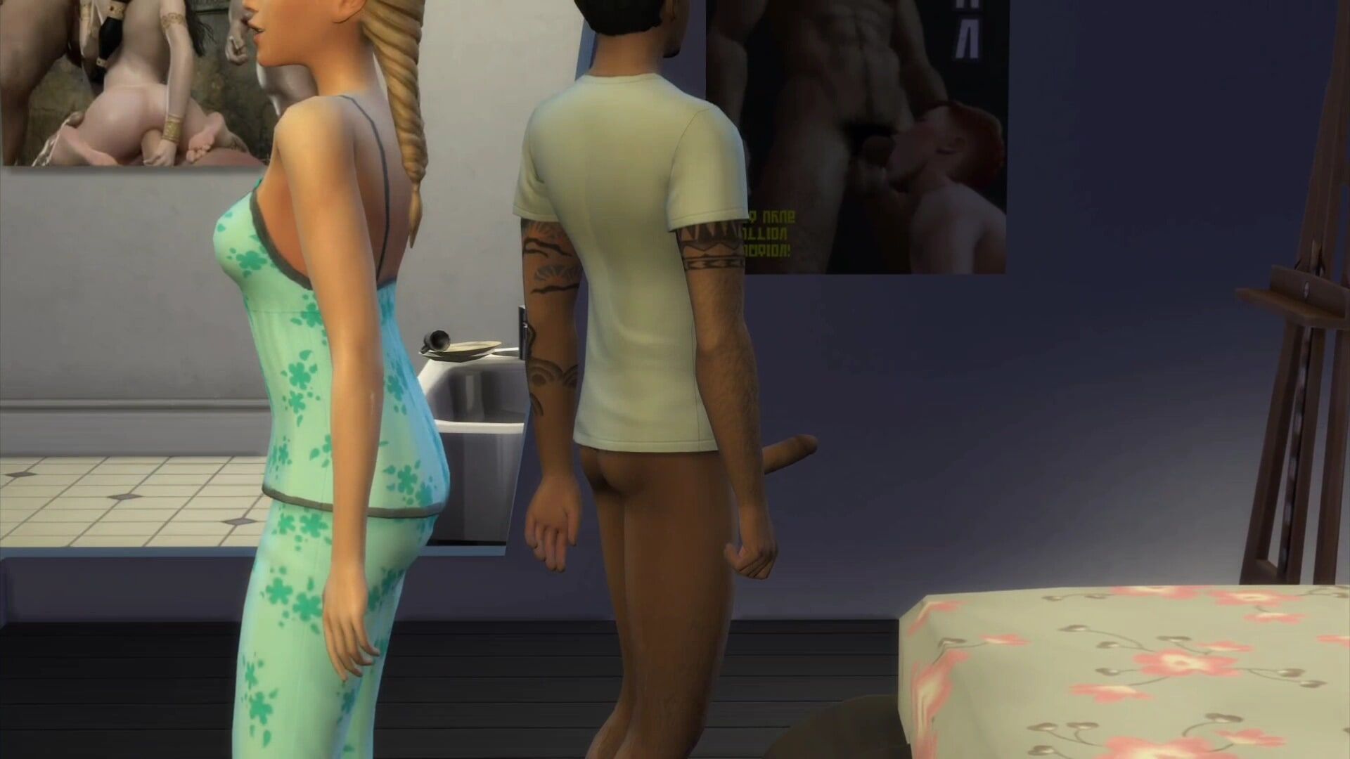 Sims 4 - Wicked Mod Having sex with blonde neighbor #20