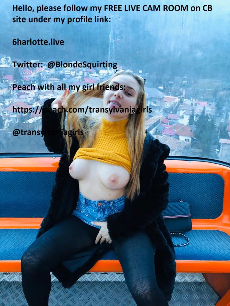 Charlotte big tits teen outdoor and indoor hot pics #2