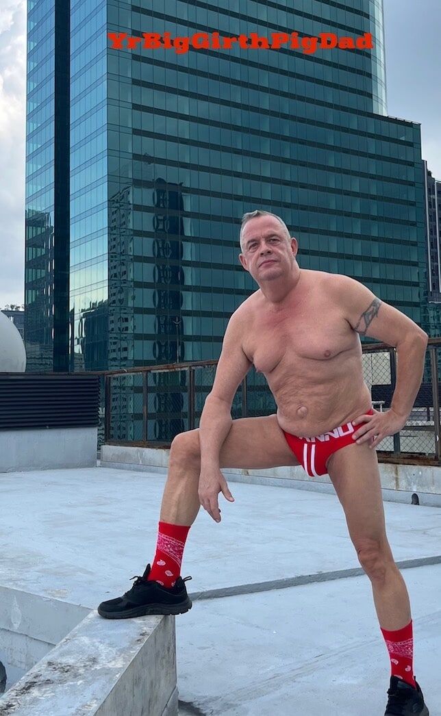 New Jockstrap collection on the roof of my condo. #20
