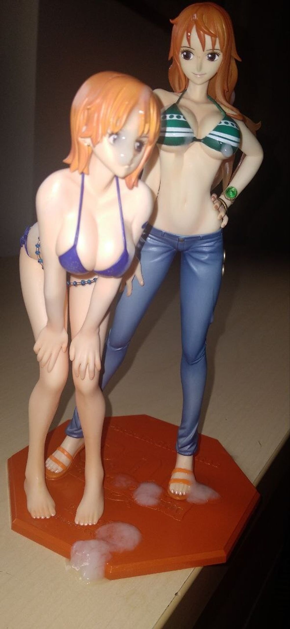 Nami pre and post timeskip cumtribute #10