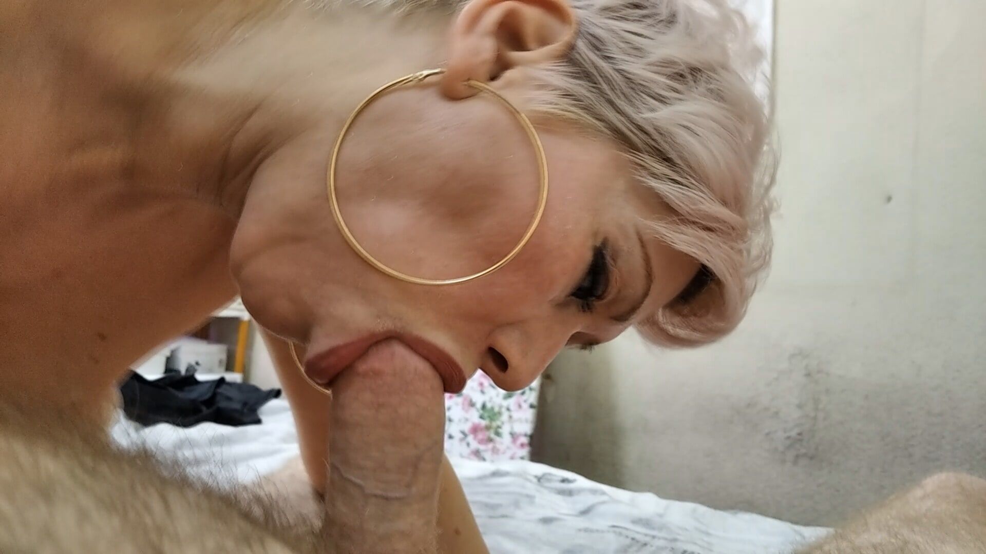 My dick is in the mouth of my favorite mature slut... ))