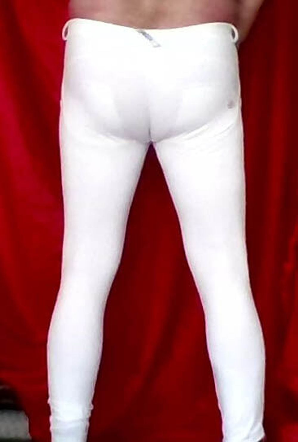 IN A WHITE TIGHT PANTS. #2