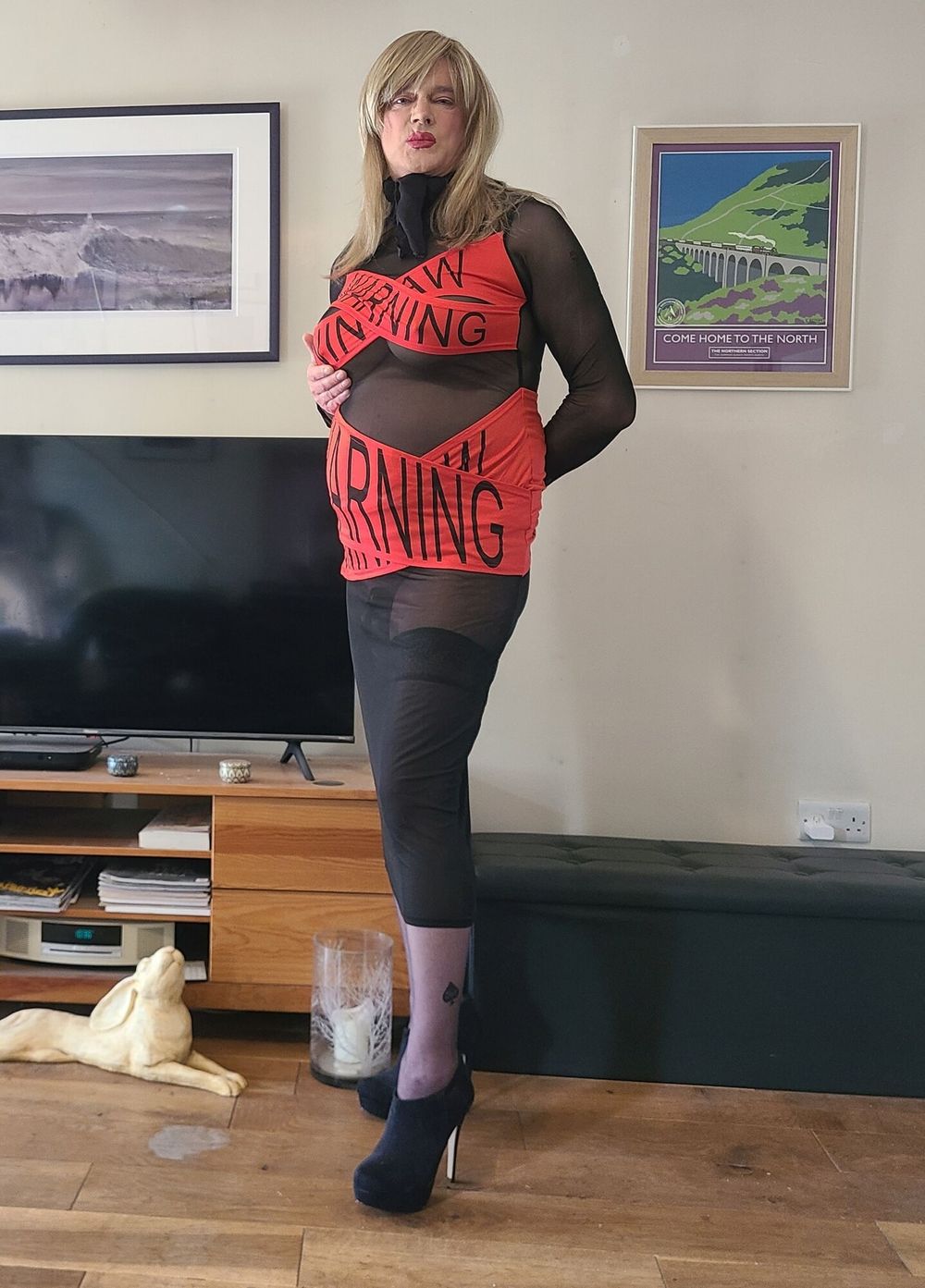 Sissy in warning dress #30