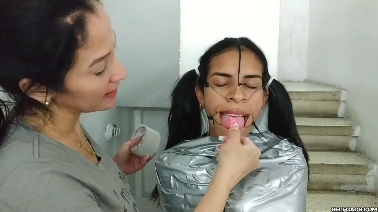 Mummified Latina Slut Mouth Hooked And Helpless #21