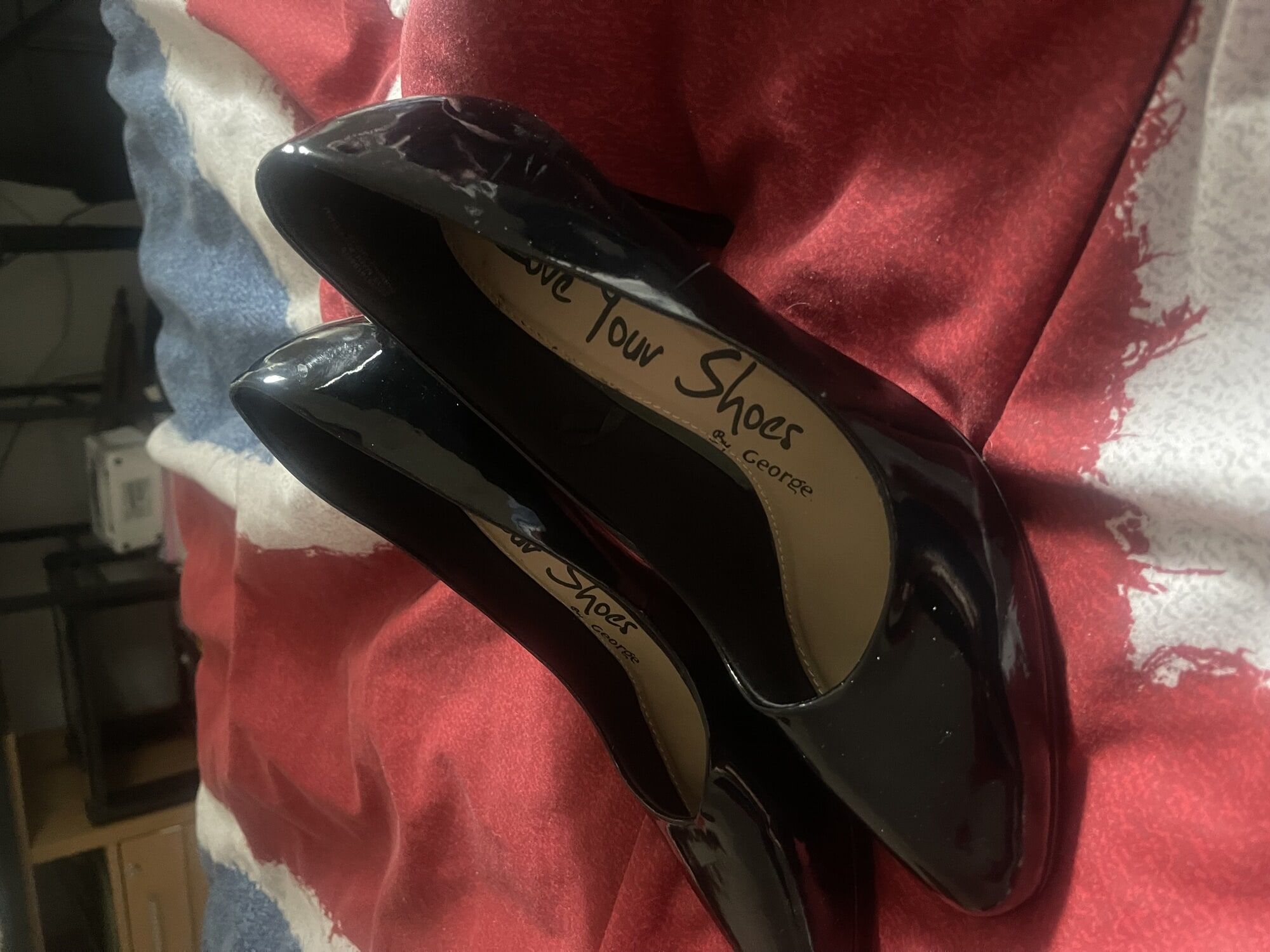 New patent black heels #2