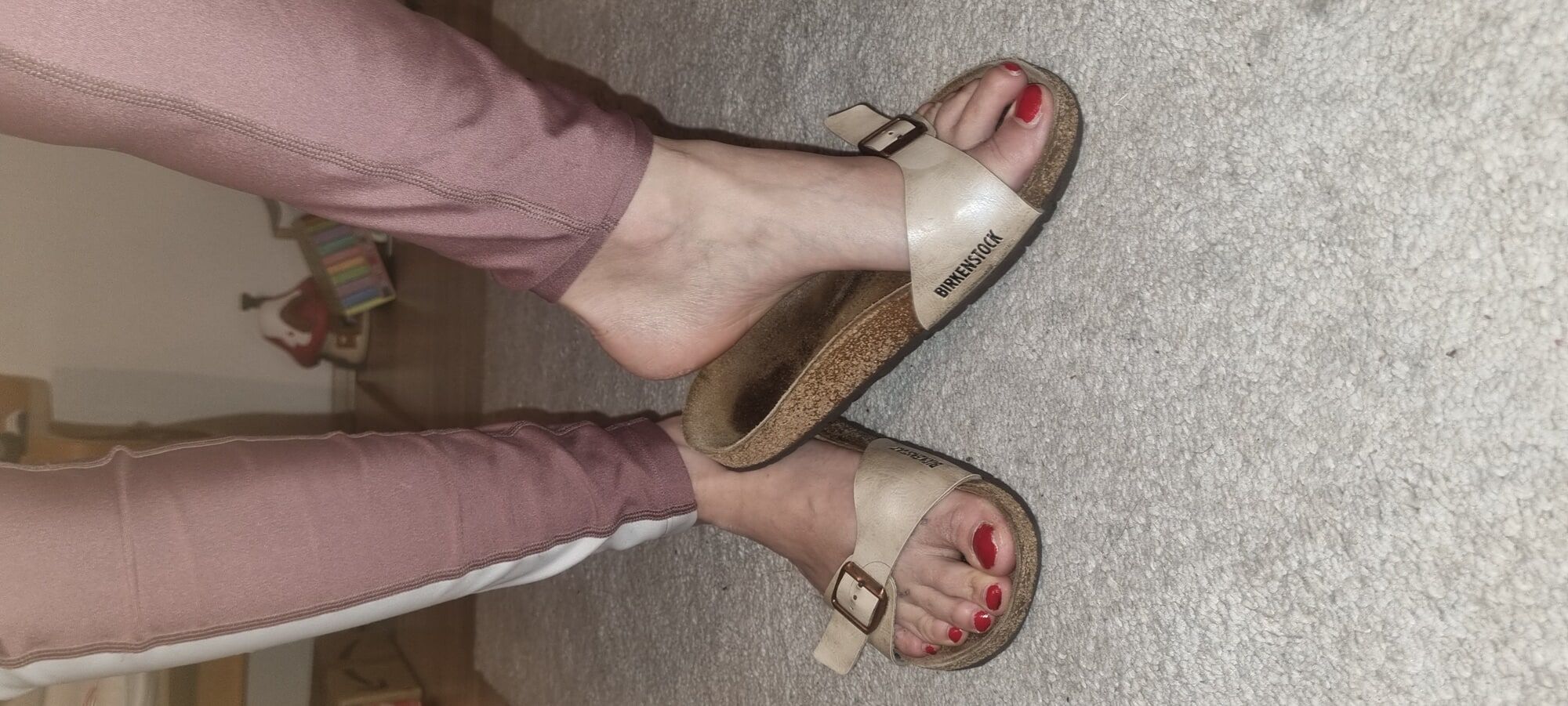 my feet in Sandals