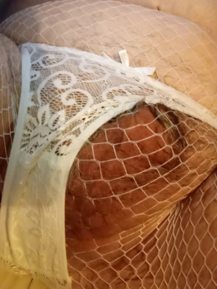 New white panties and fishnets #12