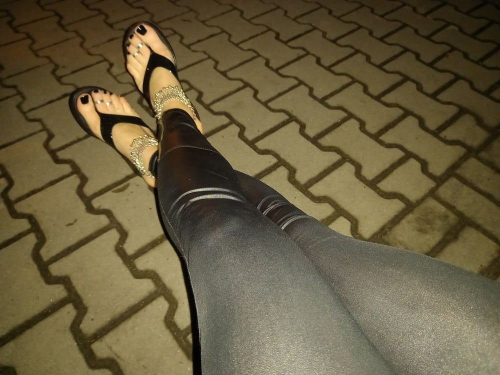 sexy feet and latex flip flops #30