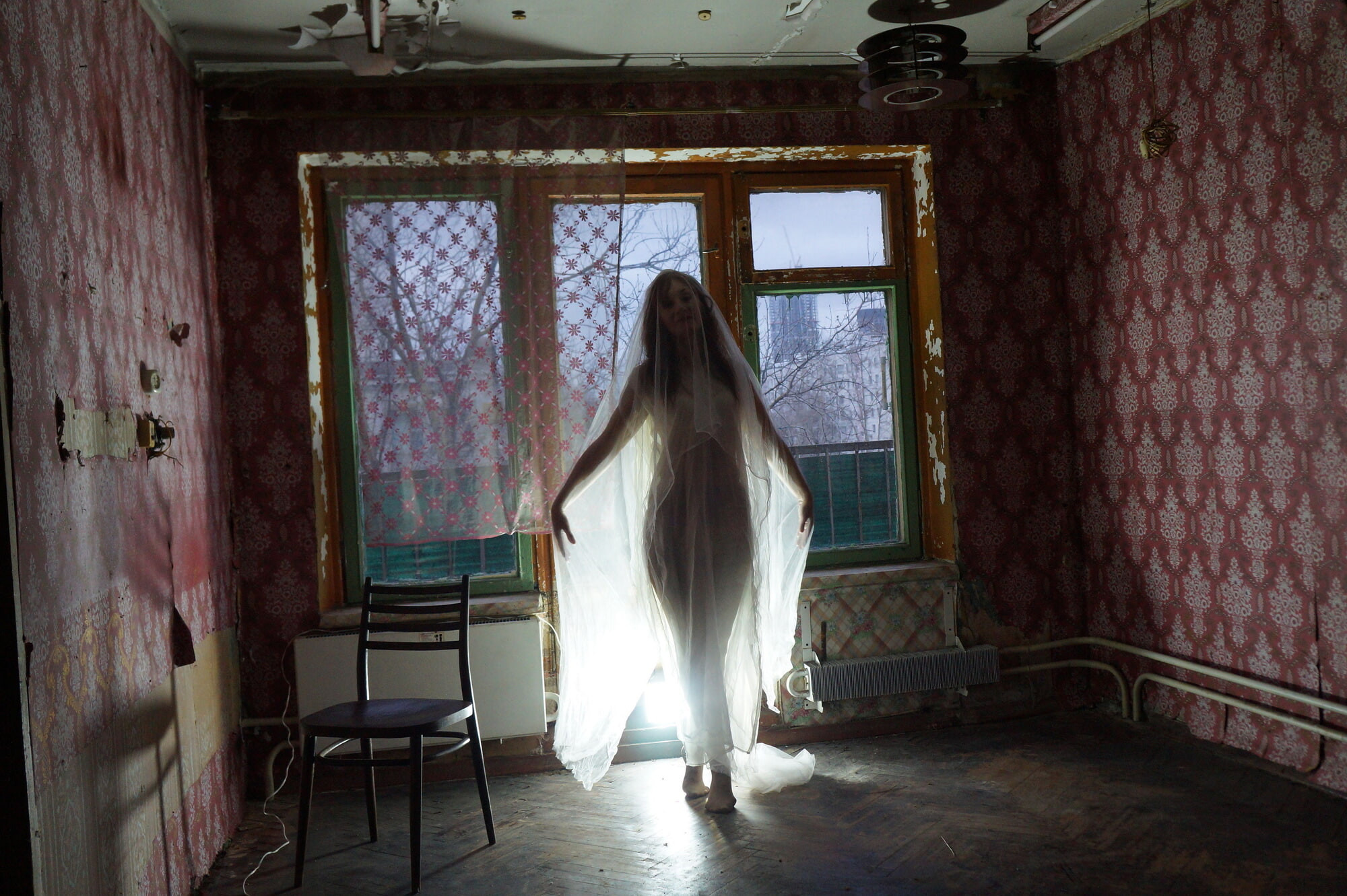 Ghost in a-maj in abandoned House #10