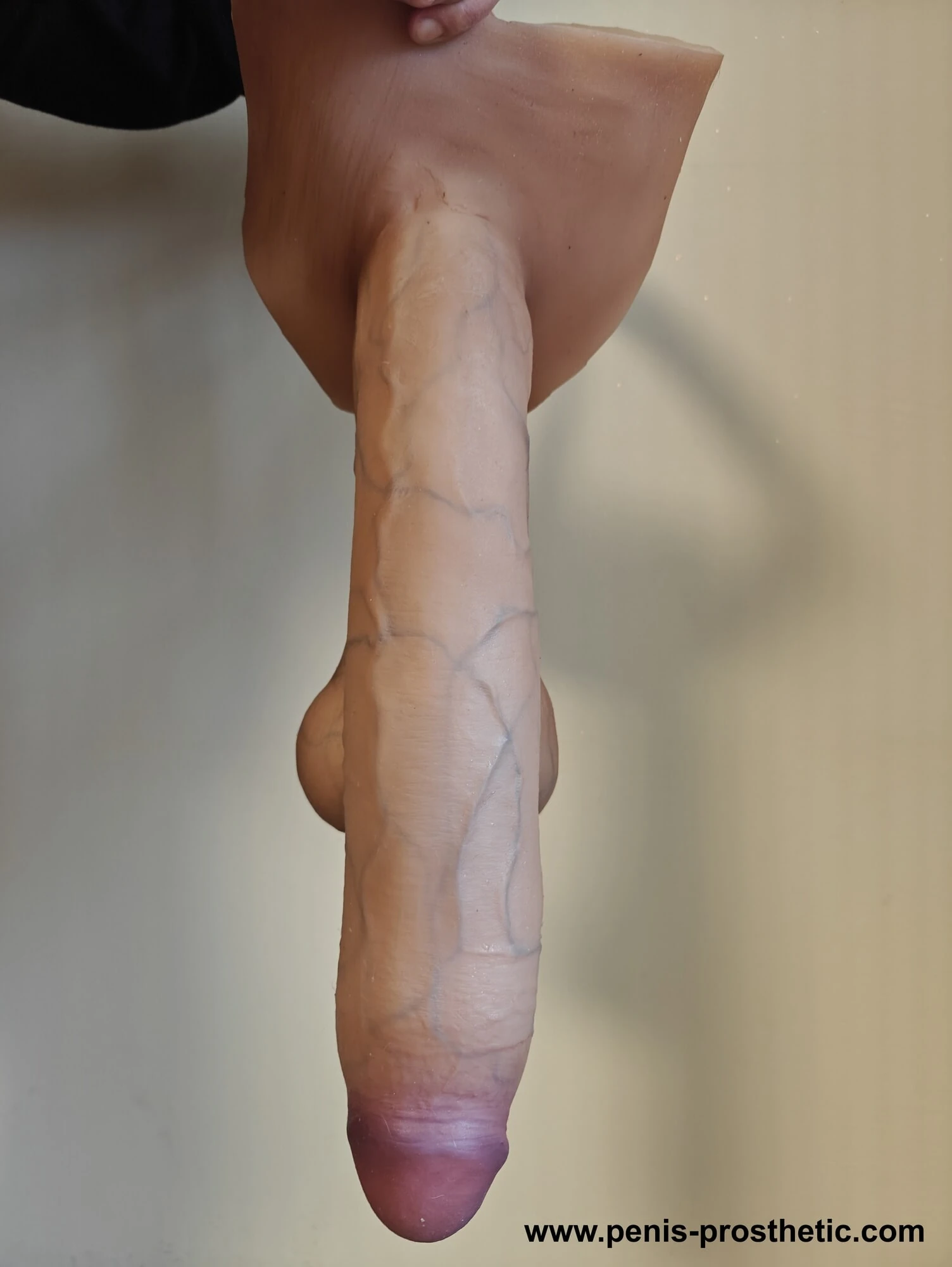 Big penis with movable testicles and silicone panties 