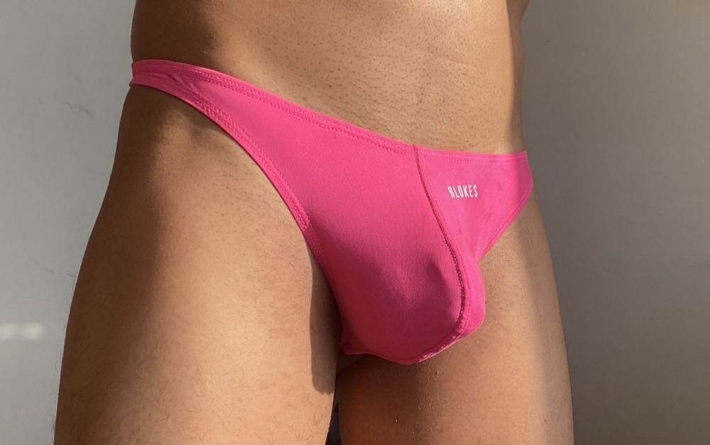 Magenta thong #6