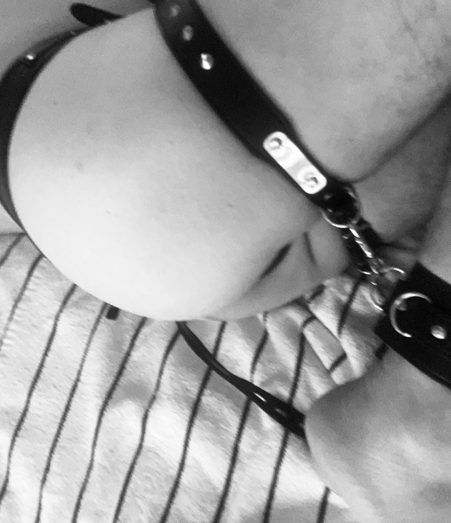 Restrained, chained , chastity and plugged  #5