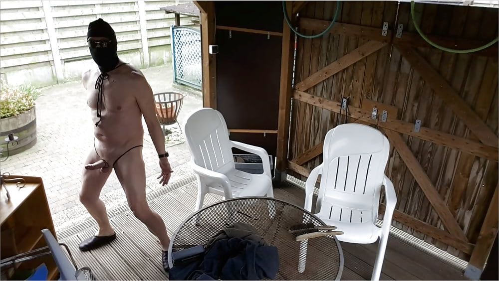 naked bdsm bondage jerking like grazy in public outdoor #48