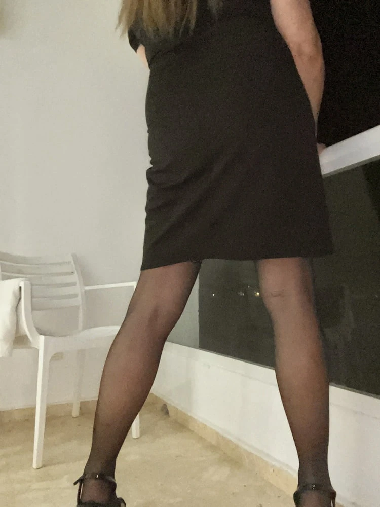 Sissy in black dress #3