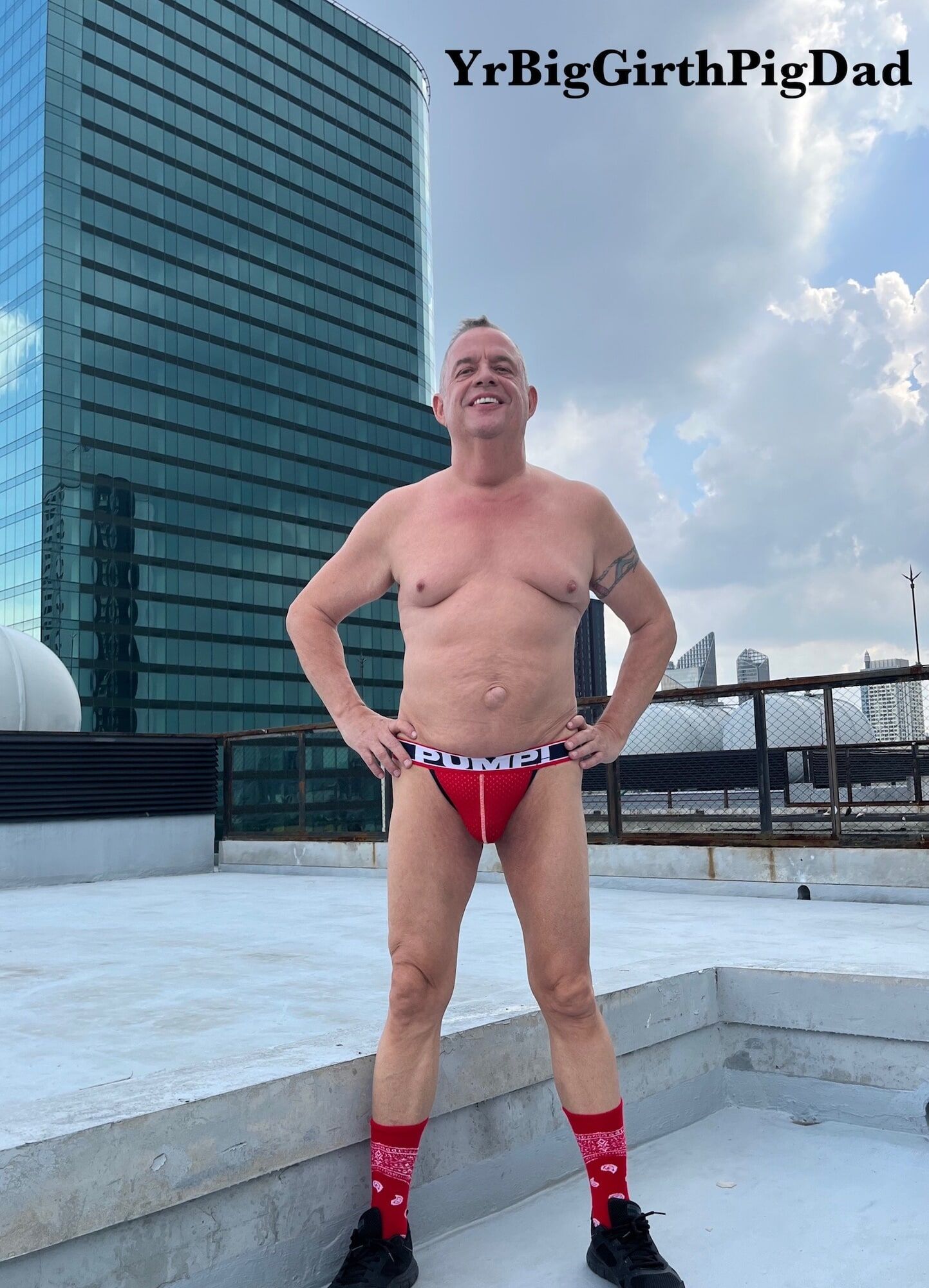New Jockstrap collection on the roof of my condo. #8