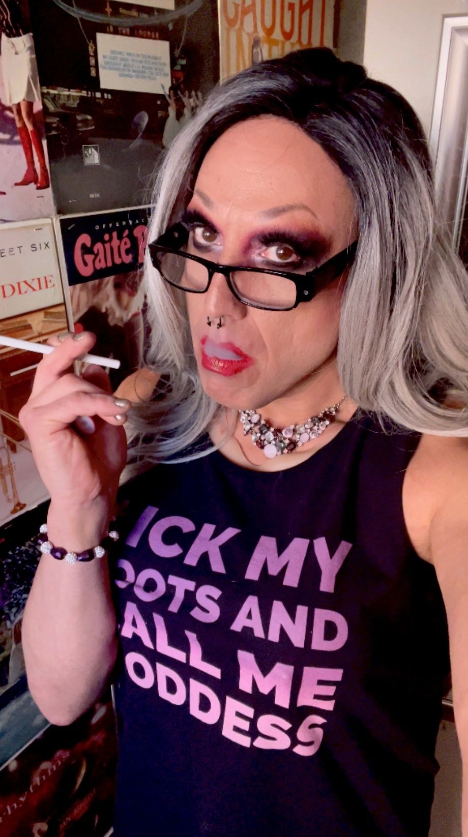 Trans Goddess Smoking Fetish #4