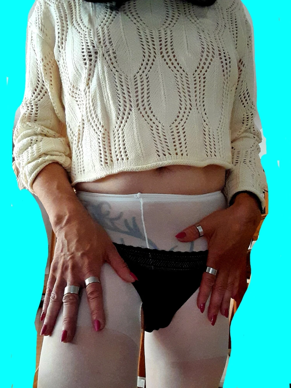 White tights 