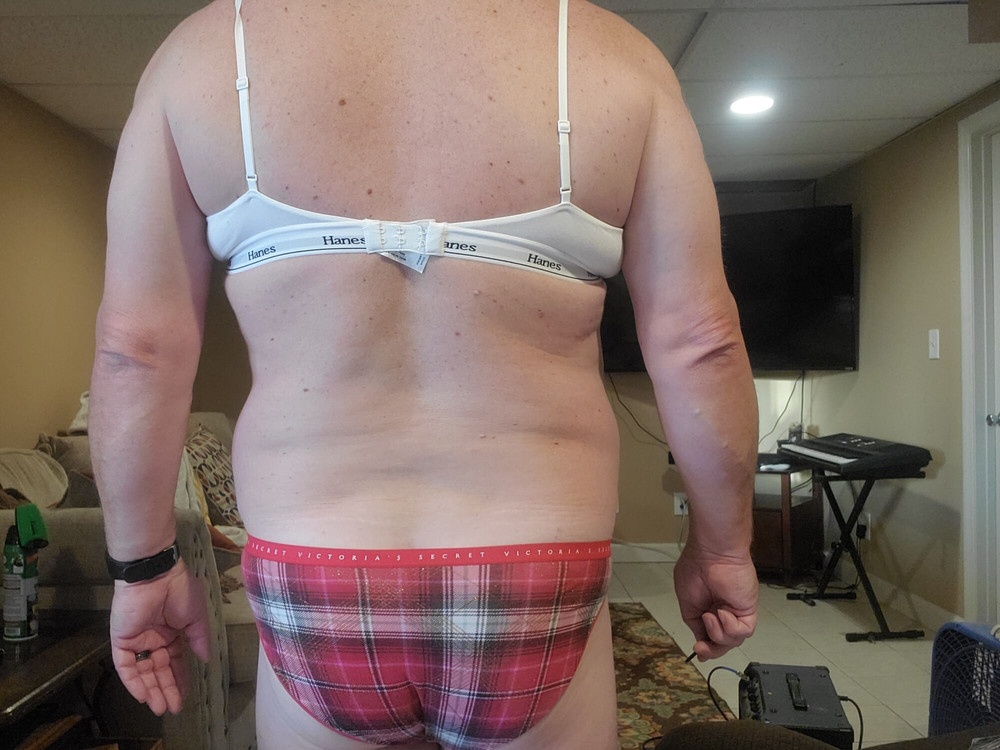 Me with borrowed panties #10