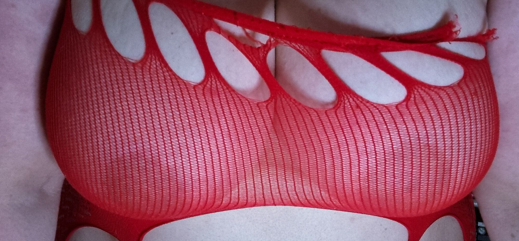 Red net body stockings #2