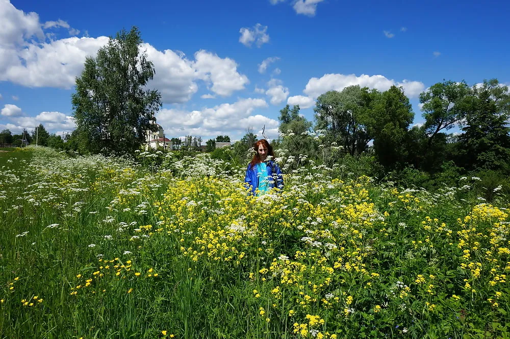 My Wife in White Flowers (near Moscow) #28