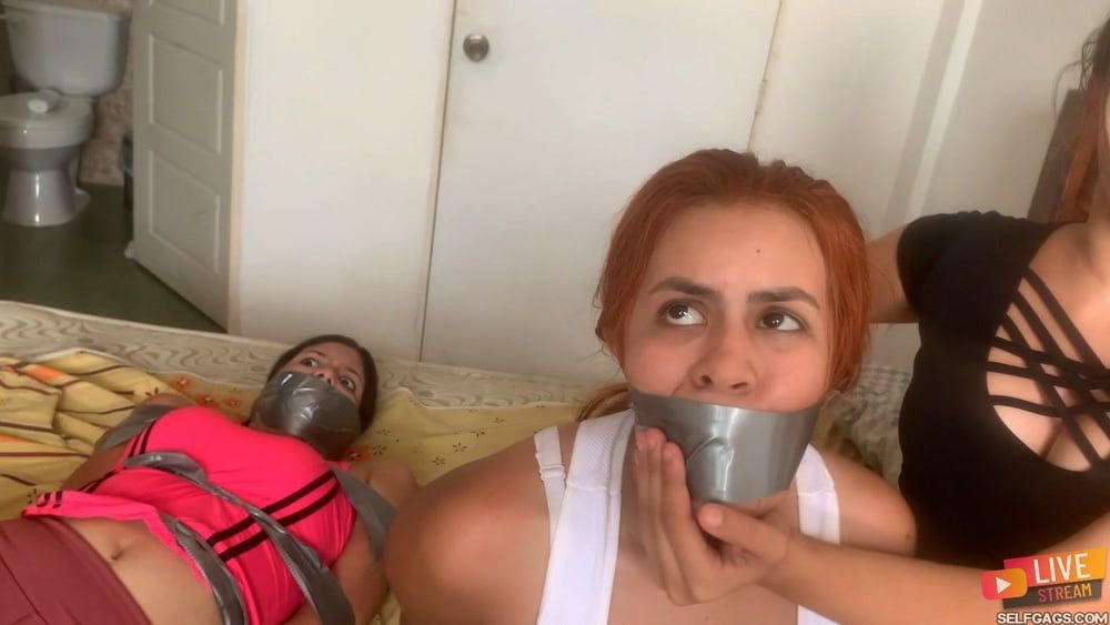 Sexy Live Cam Girls Tied Up And Gagged With Duct Tape #7