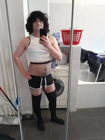 sissy with a wig         