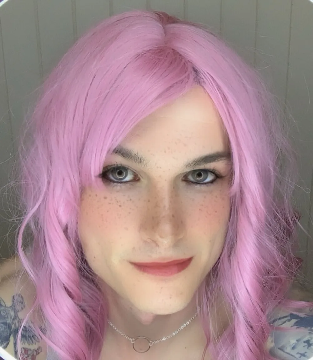 Cute Femboy in pink #2