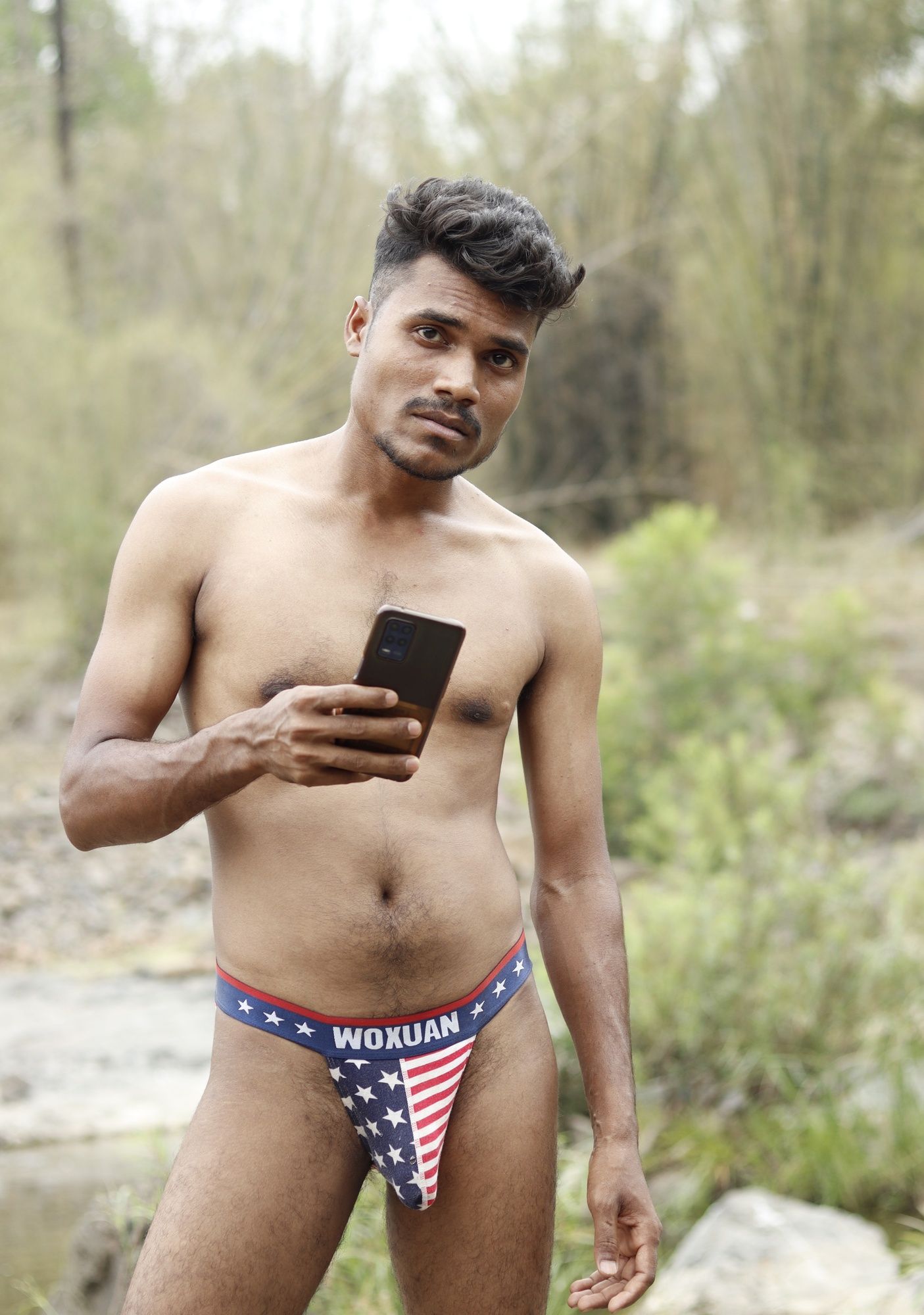 Nude Indian jordiweek photoshoot in river  #5