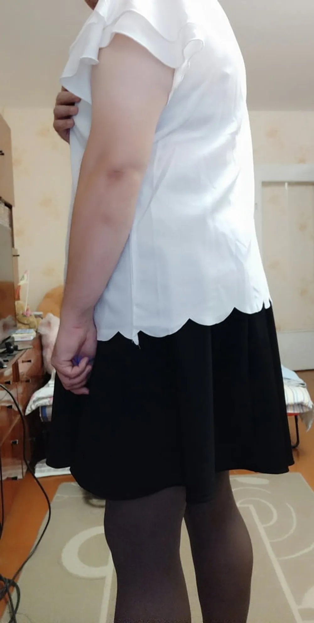 black skirt&amp;white blouse p.3 #3